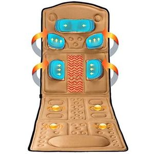 Full Body Heated Massage Mat Mattress Simple Remote Airbag Massage Full Body Massager for Neck and Back Lumbar Calf Muscle Relaxation (Color Red)