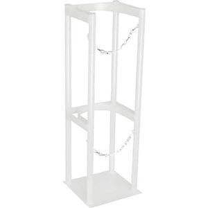 PP-Vic Gasfleshouder, Stalen E-Type Gasfles, Zuurstoffleshouder,Gasfleshouder - Verticale, Fixeerbare Houder,Persoonlijke Metalen Jerrycanhouder Voor Thuis/Ziekenhuis,40 Liter,Wh single