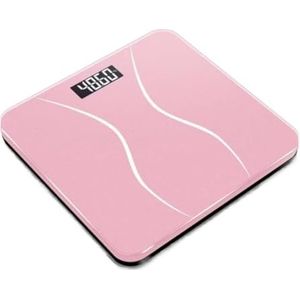 Weegschaal Weegschaal Bluetooth-lichaamsvetweegschaal Draadloze digitale badkamerweegschaal Personenweegschaal(Pink)