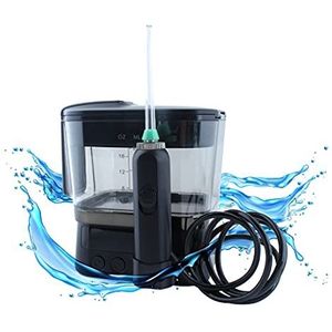 Calma Dragon Professional Dental Irrigator YXY-880, 5 verwisselbare nozzles, 10 drukinstellingen, 600ml capaciteit, met LED-display voor mondreiniging, elektrische tandreiniger (zwart)