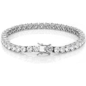 armband voor vrouwen, 3-5 mm Moissanite armbanden for dames D Kleur VVS1 duidelijkheid diamanten armband 925 sterling zilver wit/geel Moissanite tennisarmband met certificaat