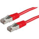 ROLINE FTP LAN-kabel Cat 5e | Ethernet netwerkkabel met RJ45-stekker rood 20 m