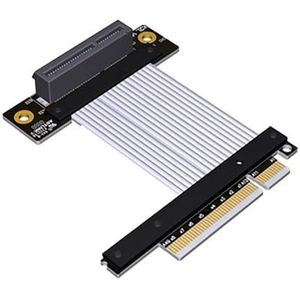 JMT PCI-E 4.0 x1 x4 naar x8 verlengkabel Gen4 64G/BPS 16G/BPS voor netwerkkaart USB-kaart Solid State Drive SSD-kaart (15 cm, K82SL)