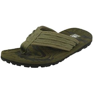 Down To Earth Jongens Toe Post Flip Flops - Olive EVA - UK Maat 12 - EU Maat 31 - US Maat 13, Olijf, 12 UK Child