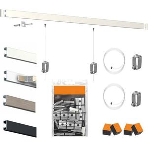 Artiteq - Cimaise Click Rail - Fotohanger - Primair Wit - 20 m