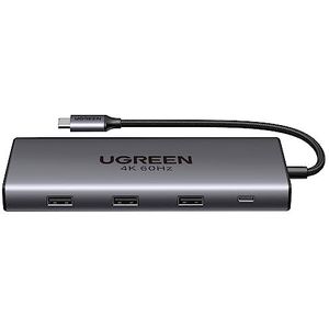 UGREEN Revodok Pro USB C Docking Station met 10Gbps USB gegevens poort 3.2, 4K 60Hz HDMI, PD100W, Ethernet, SD/TF USB C hub voor iPhone 15/15 Pro, MacBook, iPad, Surface Pro/Go, Steam Deck enz.