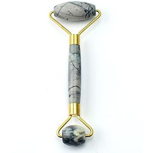 Steen Jade Roller Gezicht Massager Steen Gesneden Crystal Roller Huidverzorging Afslanken Massage Stick 1 Stks