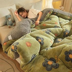 Sherpa Fleece dekbed Queen, lamsfluwelen winterdekbed, Sherpa luxe pluche super warme Wintering shaggy beddengoedset, dubbelzijdig dik winterwarm dekbed (D 150x200cm(2.5kg))