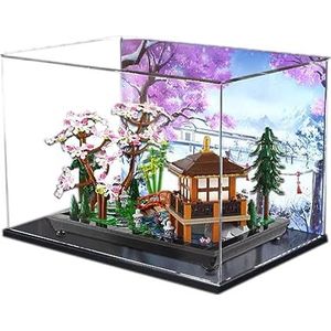 Acryl vitrine voor Lego-pictogrammen Tranquil Garden 10315 - Showcase, bescherm en versier je meesterwerken met stofdichte opslag, geschenken (achterplaats B)