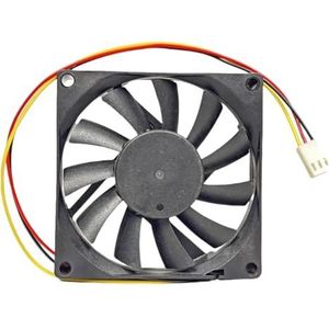 Ultradunne 80mm 8015 koelventilator, 12V 0,37A, 4300 RPM, Dual Ball 3-pins Airflow PC-behuizing, CPU, server, voedingventilator