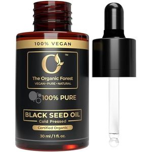 USDA Organic Black Seed Oil - Cold Pressed Liquid for Skin & Hair Care - Natural Face Oil with Black Cumin Seed - Pure, High-Quality Organic Blackseed Oil - 100% Organic, 1 fl.oz