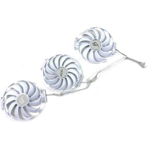 Koelventilator 95mm 7pin CF1010U12S voor ASUS ROG RTX3060 3070 3080 3090 TI wit zwart grafische kaartventilator(3pcs white)