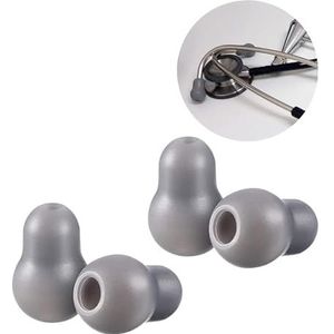 Stethoscoop Oortips vervanging voor Littmann stethoscoop Compatibel met MDF stethoscoop Ear Pieces Classic 3 Cardiology 3 & Cardiology 4, Cardiology III & IV & Littmann stethoscoop onderdelen (grijs)