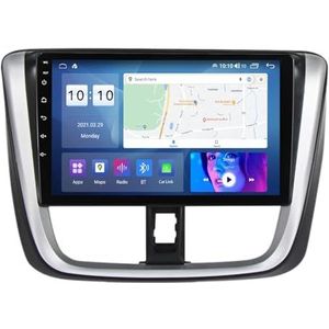9 inch touch screen multimedia speler bluetooth autoradio voor Toyota Vios 2016-2018 Android 12.0 Car Stereo gebouwd carautoplay ondersteuning stuurwielbediening wifi 4g gps navigatie (Size : 8+WIFI+