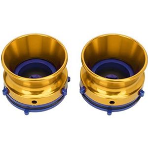 NAB Hub Adapters, universeel laadapparaat, nauwkeurige pasvorm, afsluitbaar, eenvoudige installatie, metalen 25,5 cm opener los gratis gepolijst voor haspel naar haspel taperecorder (goud)