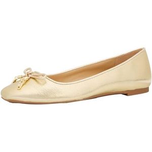 Michael Kors Nori Flex platte espadrille voor dames, lichtgoud, 3,5 UK, Lichtgoud, 37 EU