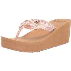 Roxy Mellie Wedge Sandaal voor dames, Blush Exc, 8 UK, Mellie Wedge Sandaal