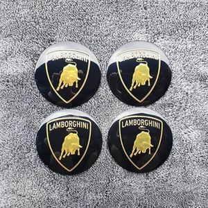 4 stuks Auto Wielnaafdoppen voor Lamborghini Huracan Aventador 56mm, Antiroest Naafdoppen Auto Velgen Beschermers Exterieur Decoratie Accessoires