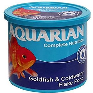 Aquarian Compleet voedsel, aquarium vlokkenvoer voor goudvissen, per stuk verpakt (1 x 200 g)