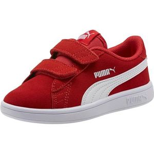 PUMA Smash V2 Sd V Inf sneakers voor kinderen, uniseks, Rood High Risicovit Red Puma White, 20 EU