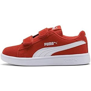 PUMA Smash V2 Sd V Inf sneakers voor kinderen, uniseks, Rood High Risicovit Red Puma White, 20 EU