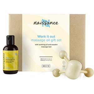 Naissance 'Work it Out' Massage Olie Cadeauset voor Pijnen - Na de Training Spierontspanning - Perfect cadeau voor Elke Gelegenheid, Welzijn Geschenkpakket Vrouwen & Mannen
