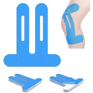 FDEETY Kinesiotape, 10 stuks, elastische band, precut kinesiotapes, sporttape, kinesiotape, sporttape, sporttape, blauw