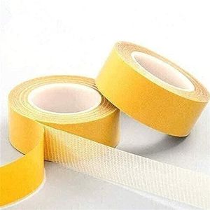 ROBAUN 2 stuks glasvezeldoek, gaasstof, dubbelzijdig plakband, zelfklevende tape met hoge sterkte, super kleverige tape (38 mm x 25 m)