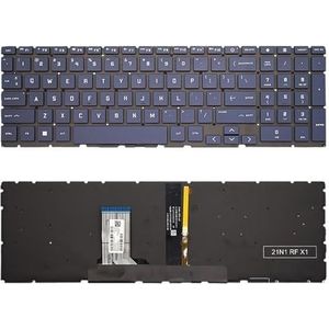 Russisch laptoptoetsenbord voor Victus voor HP 16-D -E -e0504nw -e0097nr 16T-D TPN-Q263 -Q264 16z-e000(US Blue Org Backlit)