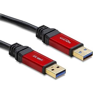 Delock Kabel USB 3.0 rood A-A St/St 5.0m