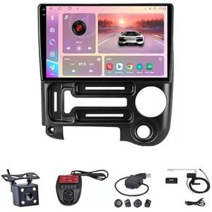 Android Double Din Car Stereo 9 Inch Touchscreen Autoradio Autotoebehoren Multimedia Stuurwielbediening met Navigatie Plug And Play Voor Hyundai Santro 2003-2015 (Size : M100S WIFI 1G+16G)