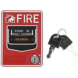 Handbrandmelder, brandalarm Dual Action Manual Pull Station voor geluids- en lichtalarmen in geval van brand.
