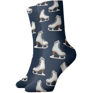 UVBDF Retro rolschaatsen ademende comfortsokken, vochtafvoerende zachte sokken voor dagelijks gebruik en sportschool