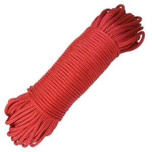 Klimtouw Dia 2mm 5M 10M 20M 30M een Cores Paracord voor Survival Parachute Cord Lanyard Camping Klimmen Camping Touw Wandelen DIY Armband Outdoor Excursies Accessoires (Kleur: Rood, Maat: 10M