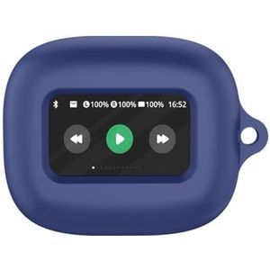 Oordopjes Siliconen Hoesje voor JBL Live Flex 3 Hoofdtelefoon Beschermhoes Valbestendige en stofdichte Oortelefoon Bescherming Mouw (Donkerblauw)