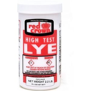 The Boyer Corporation Lye for Soap Making, Natriumhydroxide Pure High Test Lye Food Grade, Caustic Soda, Drain Cleaner and Clog Remover, 2,2 lbs.