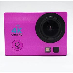 KOZWAY Actiecamera 4k actiecamera sport professionele 30 m onderwater waterdichte camera volledige hd 1080P buiten fietsen duiken 2.0 inch scherm (maat: met 32G TF-kaart, kleur: roze)