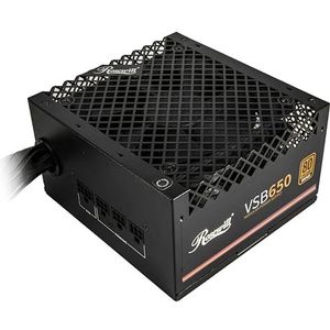 Rosewill VSB 650W 80+ brons, ATX 3.0 & 3.1 compatibel, semi-modulaire voeding, PCIe 5.1 12V-2x6 connector, 105°C/221°F Japanse condensator, 120 mm ICB stille ventilator - 5 jaar garantie