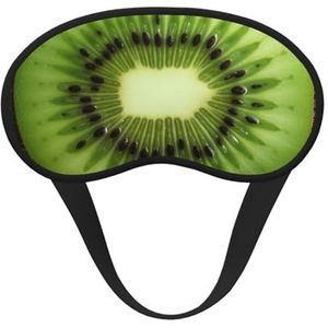 Kiwi Slice Sleep Oogmasker voor Vrouwen Mannen Zacht en Comfortabel Slaapmasker Verduisterend Slaapmasker voor Reizen Yoga Nap Shift Werk