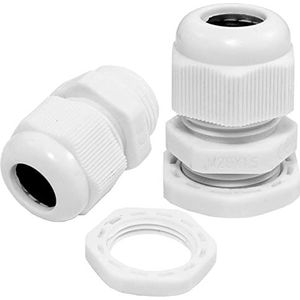 Lumonic 10x wartel M20 PG11 IP67 metrisch d7-12mm I kabeldoorvoer waterdicht in grijs I wartels, doorvoer M20 PG11