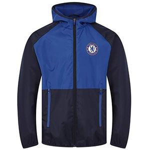 Chelsea FC - Regenjas/windjak voor jongens - Officieel - Cadeauset - Marineblauw - 12-13 jaar