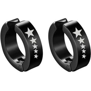 2pc eenvoudig geen piercing oorbellen titanium staal clip-on nep oorbel ronde oorclip voor vrouwen mannen punk feest mode sexy sieraden