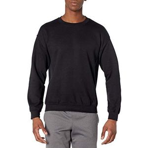Gildan 50/50 Adult Crewneck Sweat Sweatshirt heren, Zwart, XL