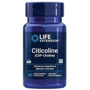Life Extension Cognizin CDP-Choline Capsules, 250mg - 60 Veg Capsules