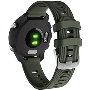 AXTI 20 mm sport siliconen horlogebandje voor de Garmin Forerunner 245, 245M, 645, Vivoactive 3 en de Vivomove HR Smart armbandje, polsbandje, Forerunner 245 245M, agaat