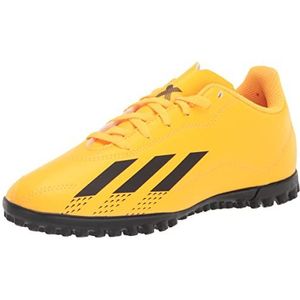 adidas X SPEEDPORTAL.4 Turf Football Shoe, Solar Gold/Black/Team Solar Orange, 11 US Unisex Little Kid