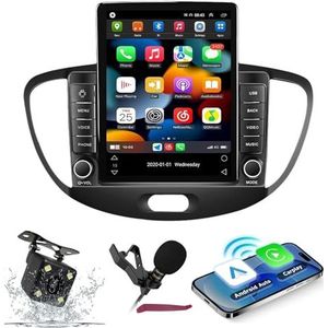 Android 14 Autoradio Navi voor H-yundai i10 (2007-2013) 9,7-inch schermradio met draadloze carplay Android-auto GPS-navigatieondersteuning Bluetooth 5.0 HIFI FM 5G-WiFi SWC MIC,M700s