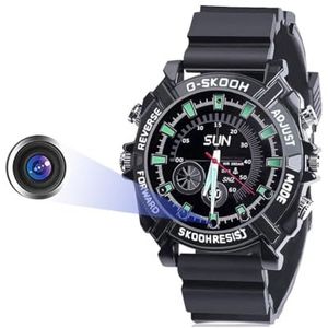 HopeGem - Spionage Polshorloge - Verborgen Mini Camera - Draagbare HD 1080P