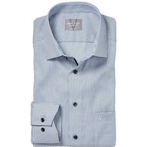 Marvelis Shirt Comfort Fit blauw patroon 7007.44.18, blauw, 42