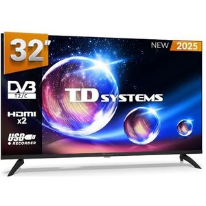 TD Systems - PRIME32M20H - LED-TV - 32 Inch - HD Ready - DVB-T2/C/S2 Tuner - Dolby Audio